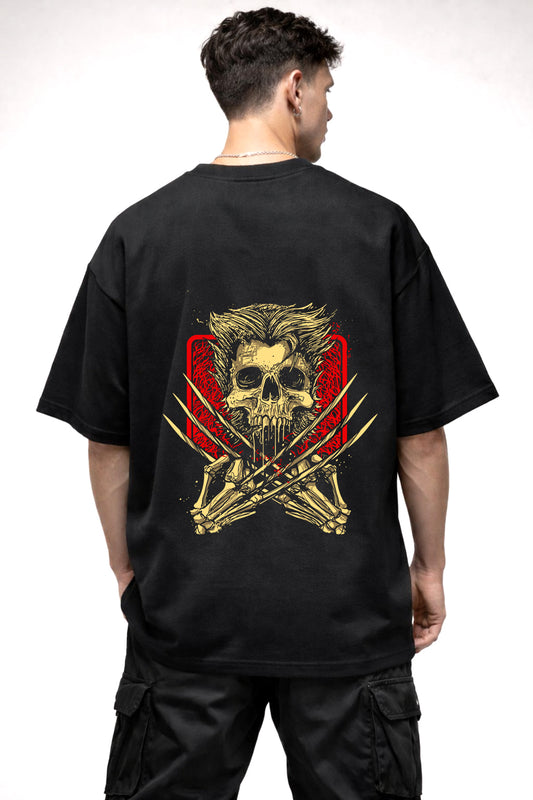 WOLVERINE SKELETON GRAPHIC | BLACK OVERSIZED FIT TEE