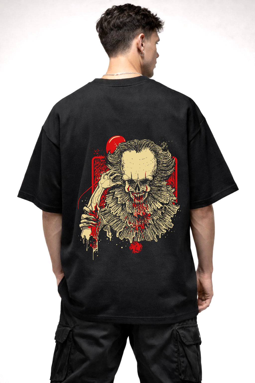 IT JOKER GRAPHIC | BLACK OVERSIZED FIT TEE