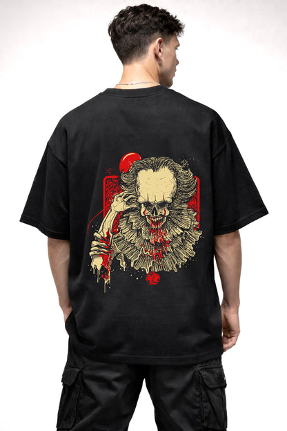 IT JOKER GRAPHIC | BLACK OVERSIZED FIT TEE