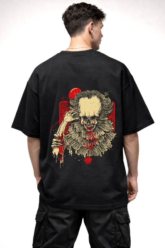 IT JOKER GRAPHIC | BLACK OVERSIZED FIT TEE
