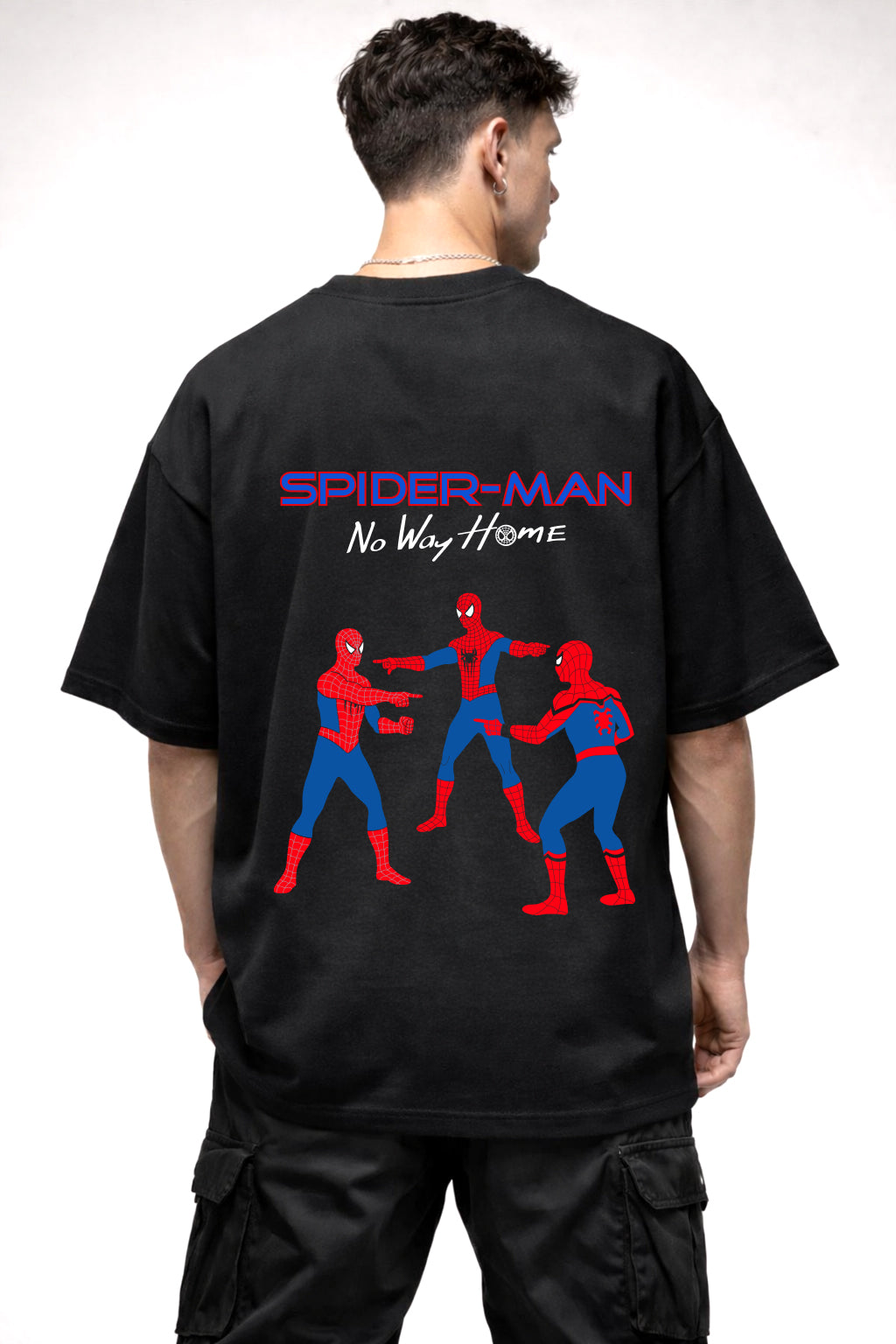SPIDERMAN NO WAY HOME GRAPHIC | BLACK OVERSIZED FIT TEE
