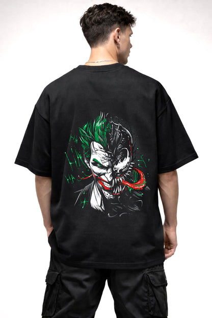 JOKER VENOM GRAPHIC | BLACK OVERSIZED FIT TEE