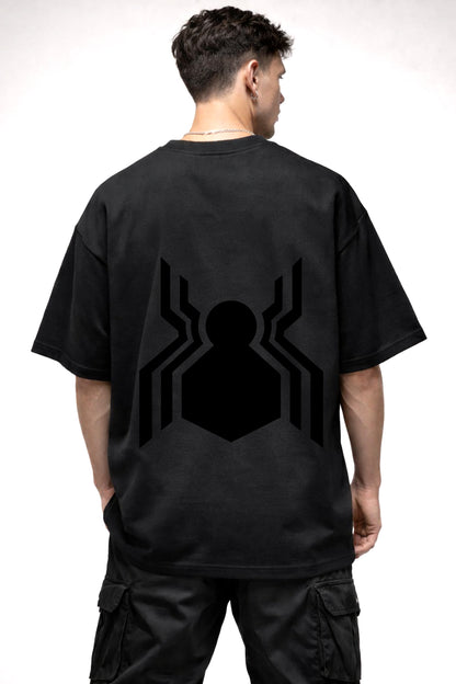 SPIDERMAN NO WAY HOME LOGO GRAPHIC | BLACK OVERSIZED FIT TEE