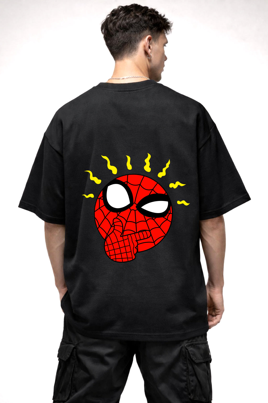 SPIDERSENSE GRAPHIC | BLACK OVERSIZED FIT TEE