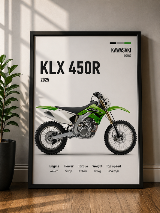 KAWASAKI KLX 450R  | MINIMAL PHOTO FRAME