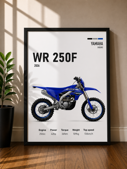YAMAHA WR250F | MINIMAL PHOTO FRAME