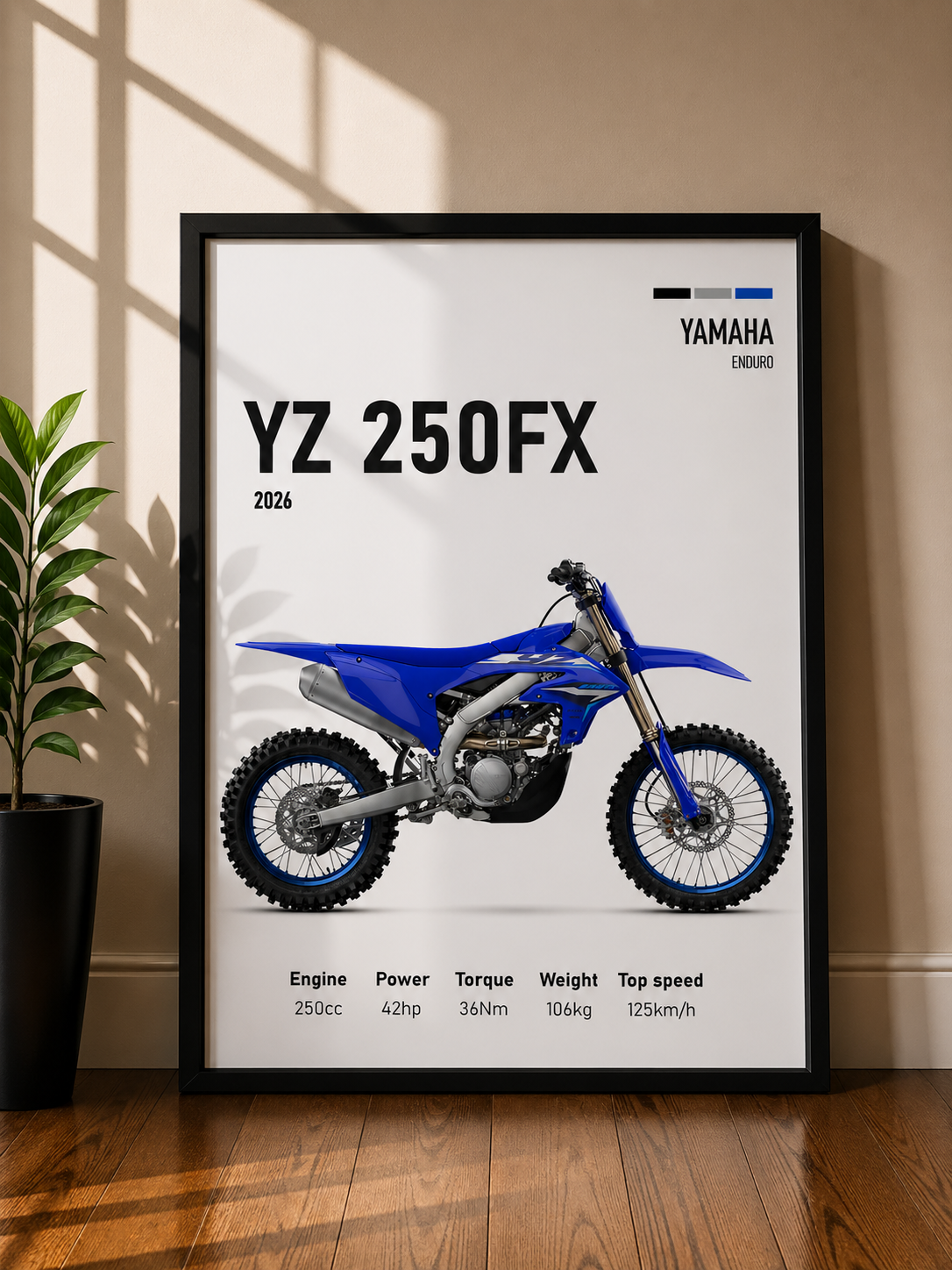 YAMAHA YZ 250FX | MINIMAL PHOTO FRAME