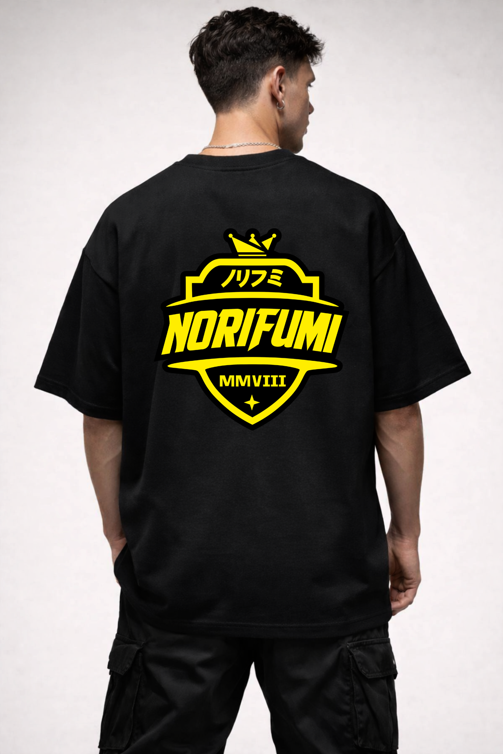 NORIFUMI | BLACK OVERSIZED FIT TEE