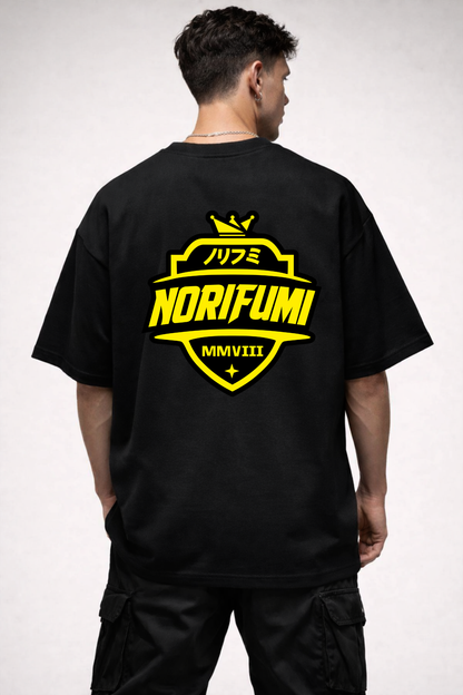 NORIFUMI | BLACK OVERSIZED FIT TEE