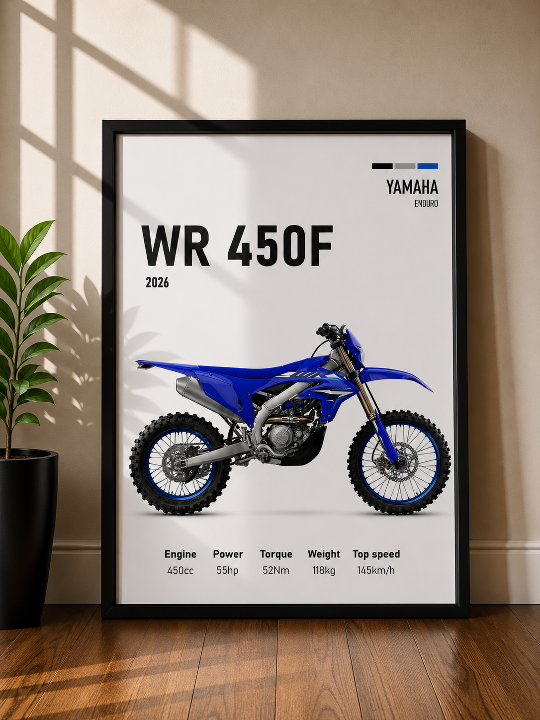 YAMAHA WR 450F | MINIMAL PHOTO FRAME
