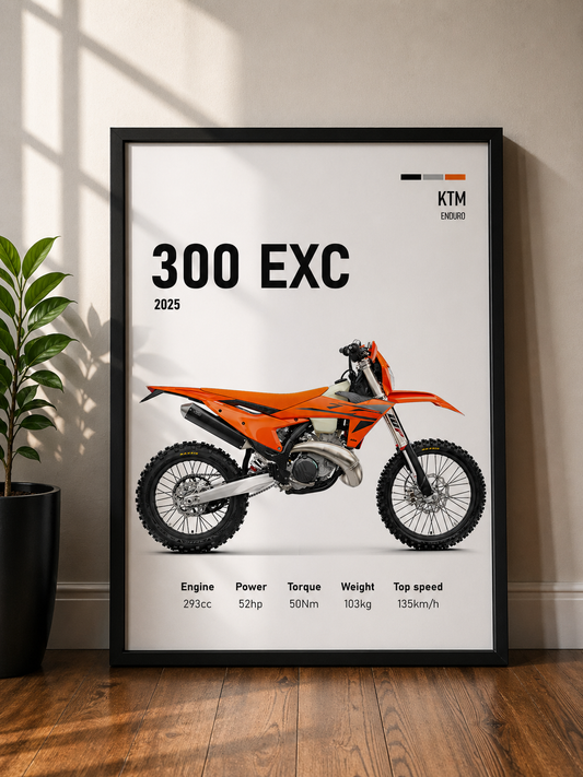 KTM 300 EXC | MINIMAL PHOTO FRAME