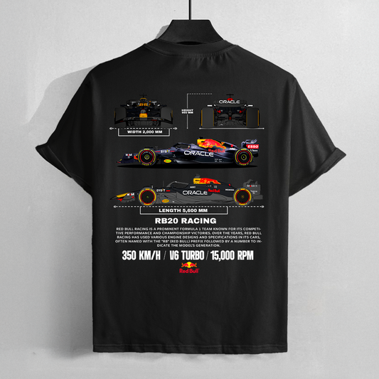 RB20 V6 TURBO| BLACK OVERSIZED FIT TEE