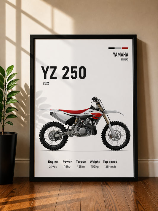 YAMAHA YZ 250 | MINIMAL PHOTO FRAME