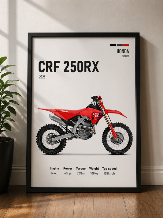 HONDA CRF 250RX | MINIMAL PHOTO FRAME