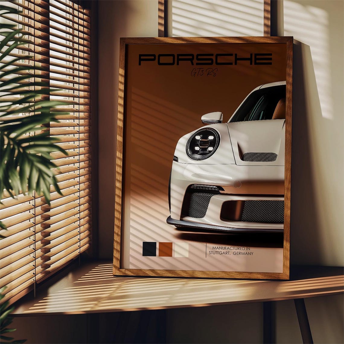 PORSCHE 911 GERMAN SPORTS CAR WHITE 3 SET WALL ART | MINIMAL AUTOMOTIVE POSTER | MODERN LUXURY HOME DECOR GIFT CAR