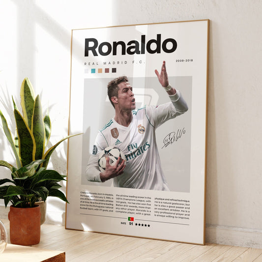 CRISTANO RONALDO REAL MADRID PHOTO FRAME| FOOTBALL FRAMES