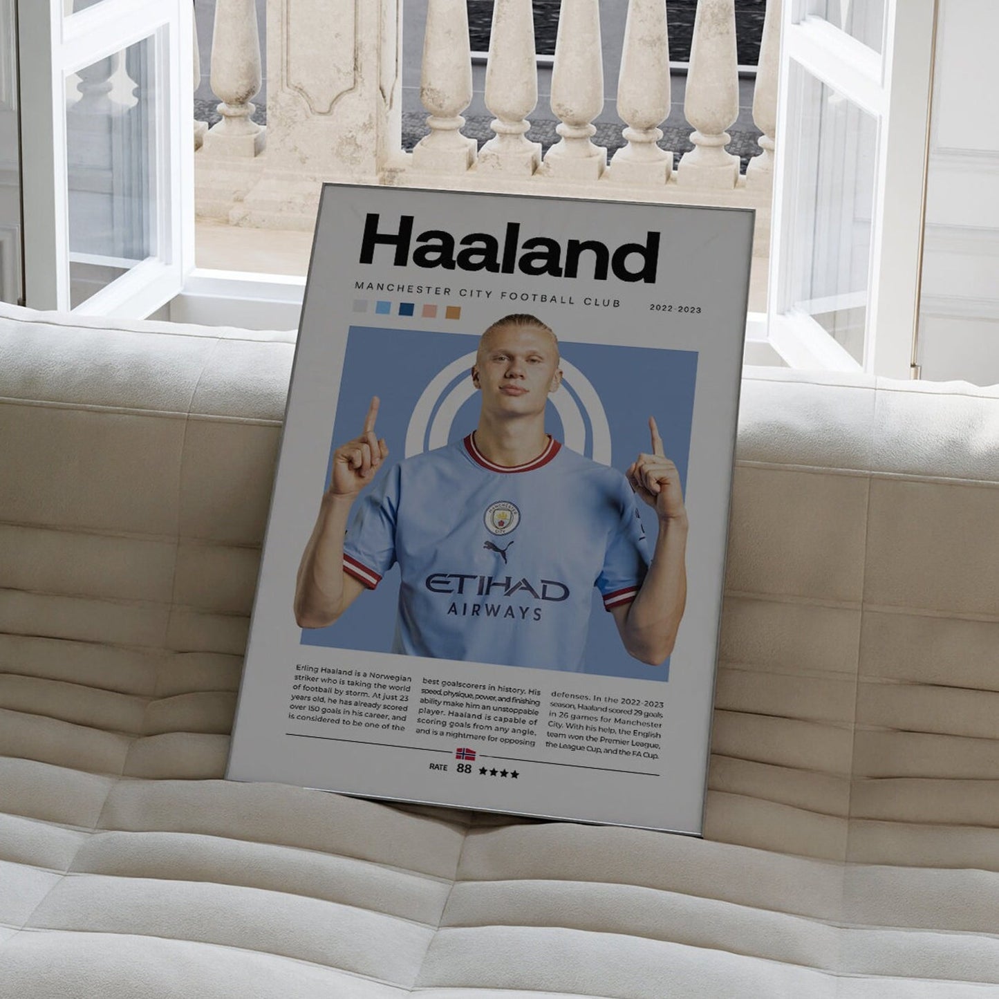 ERLING HALAND MAN.CITY PHOTO FRAME| FOOTBALL FRAMES