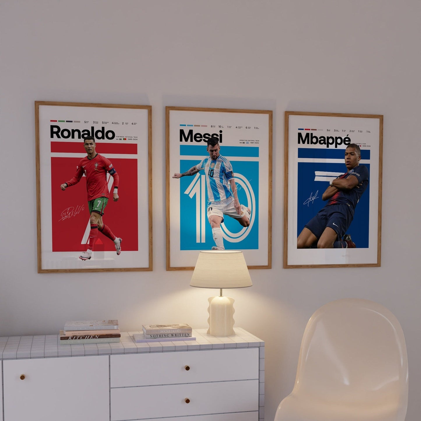 RONALDO,MESSI,MBAPPE PHOTO FRAME| FOOTBALL FRAMES