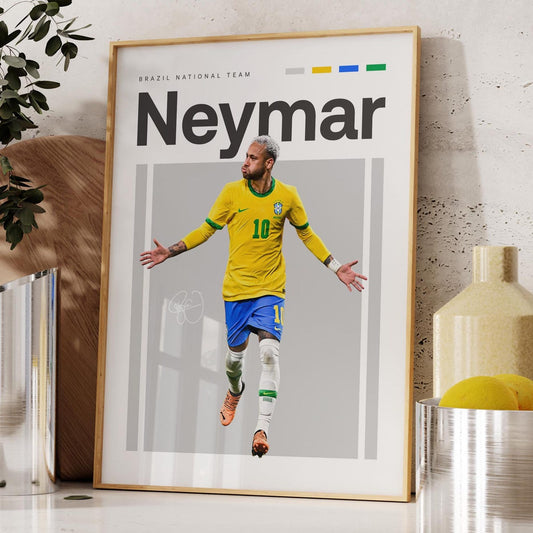 NEYMAR BRAZIL NATIONAL TEAM PHOTO FRAME| FOOTBALL FRAMES