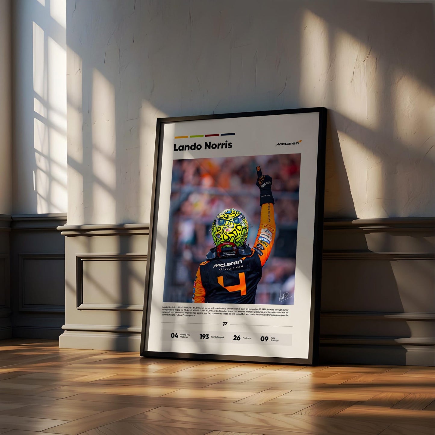 LEWIS HAMILTON,CHARLES LECLERC,LANDO NORRIS| F1 FRAMES | MODERN LUXURY HOME DECOR GIFT CAR