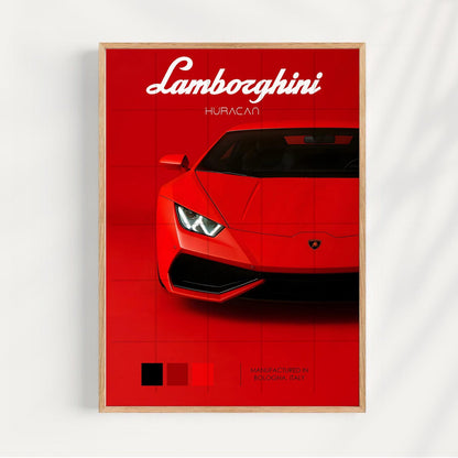 LAMBORGHINI CAR 3 SET WALL ART | MINIMAL AUTOMOTIVE POSTER | MODERN LUXURY HOME DECOR GIFT CAR