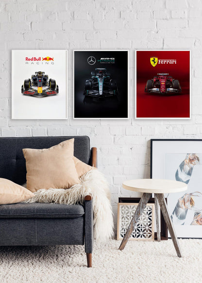 REDBULL AMG FERRARI  | F1 FRAMES| MODERN LUXURY HOME DECOR GIFT CAR