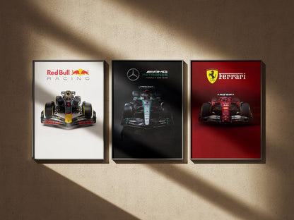 REDBULL AMG FERRARI  | F1 FRAMES| MODERN LUXURY HOME DECOR GIFT CAR