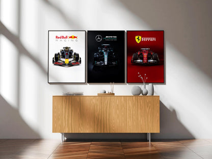 REDBULL AMG FERRARI  | F1 FRAMES| MODERN LUXURY HOME DECOR GIFT CAR