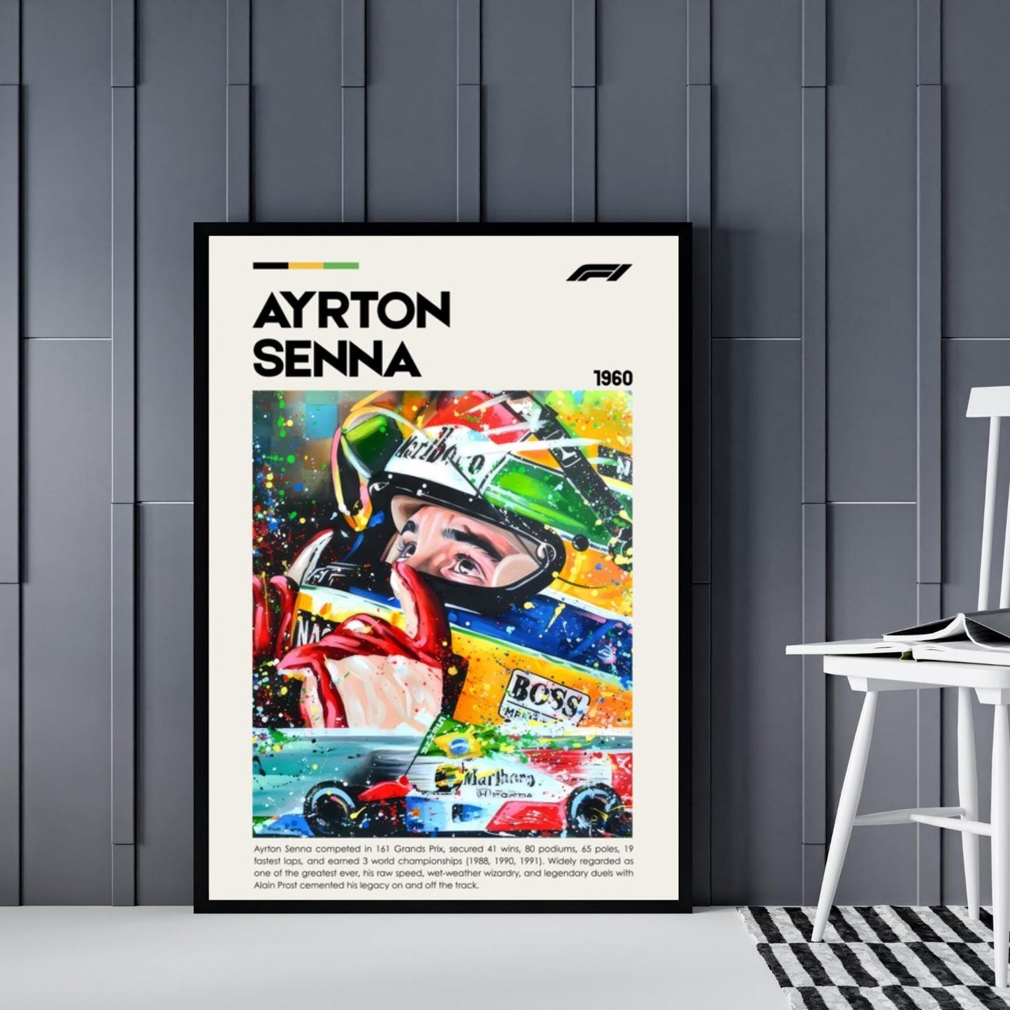 AYRTON SENNA PHOTO FRAME | F1 PHOTO FRAMES
