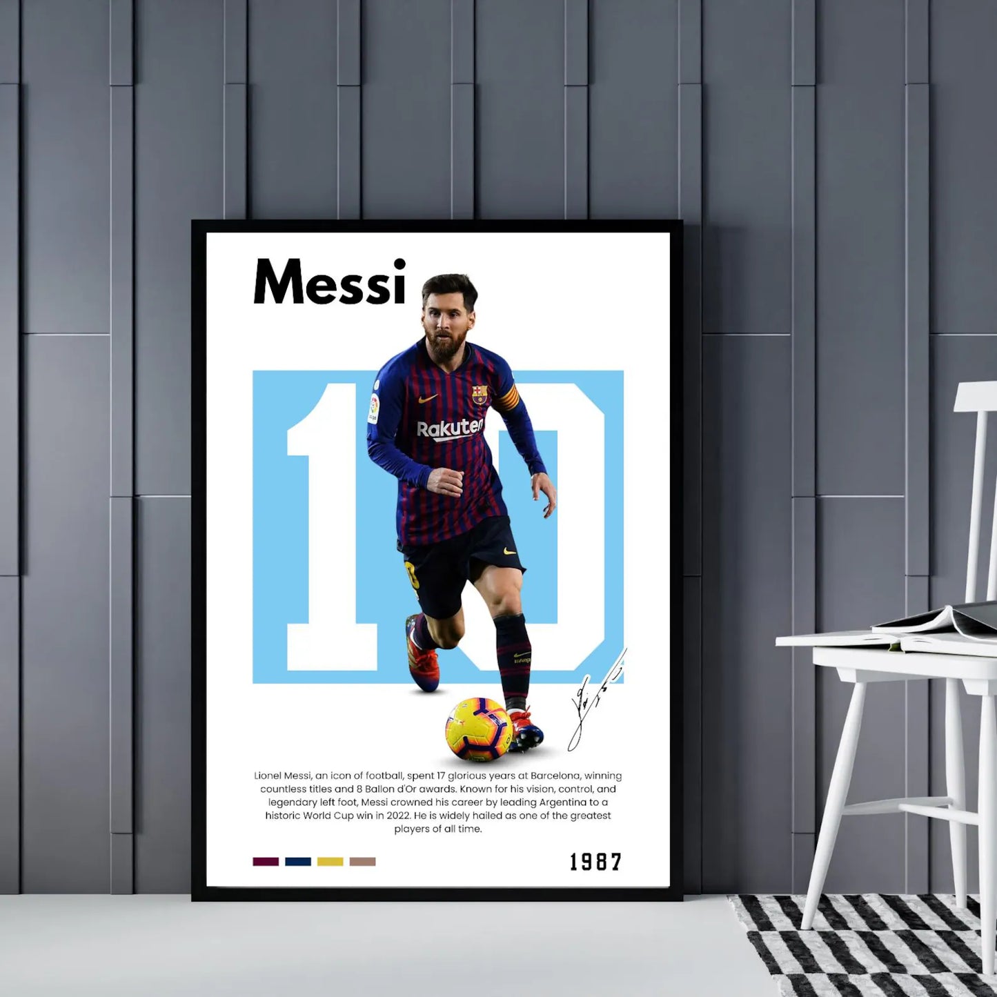 LIONEL MESSI BARCELONA FOOTBALL FRAME| FOOTBALL FRAMES