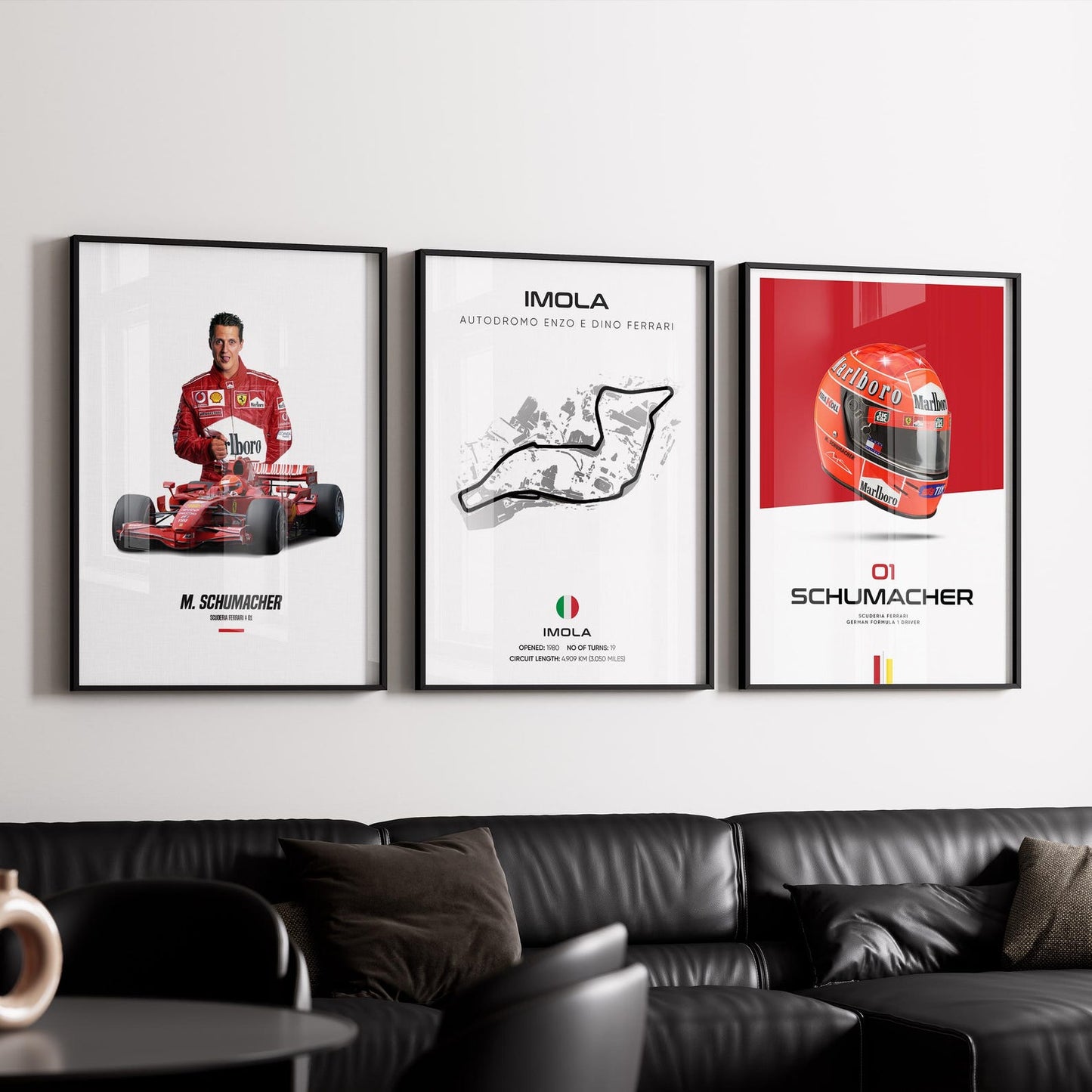 SCHUMACHER IMOLA 01 | F1 FRAMES | MODERN LUXURY HOME DECOR GIFT CAR