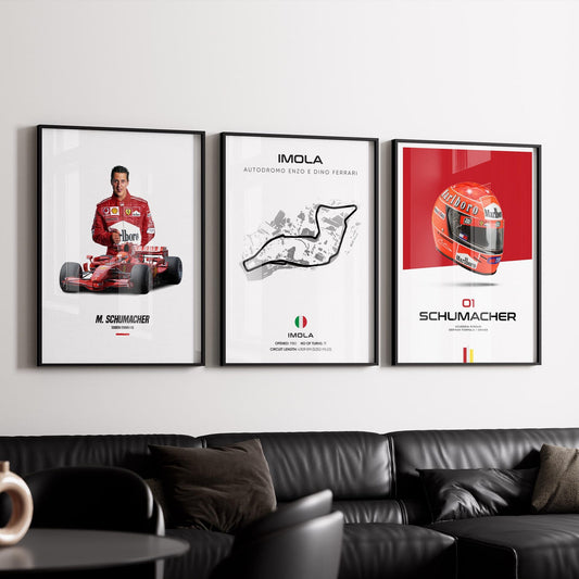 SCHUMACHER IMOLA 01 | F1 FRAMES | MODERN LUXURY HOME DECOR GIFT CAR