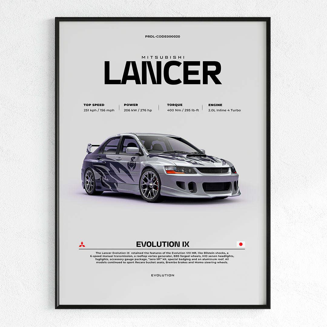 MITSUBISHI LANCER | PHOTO FRAMES