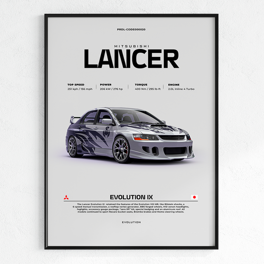 MITSUBISHI LANCER | PHOTO FRAMES