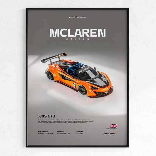 MCLAREN SPIDER | PHOTO FRAMES
