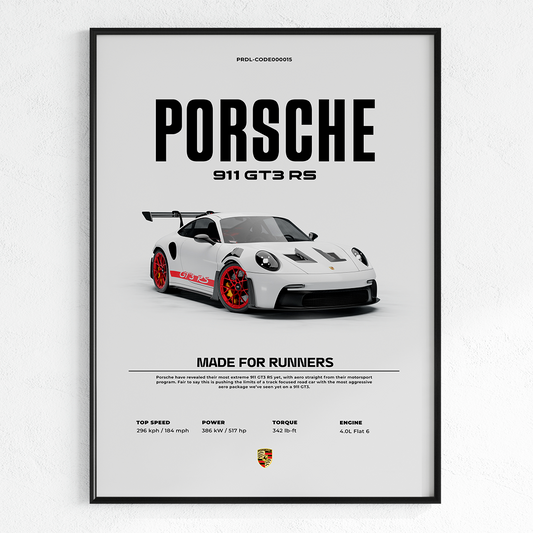 PORSCHE 911 GT3 W/R | PHOTO FRAMES