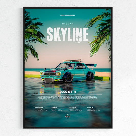 NISSAN SKYLINE 2000 GTR | PHOTO FRAMES