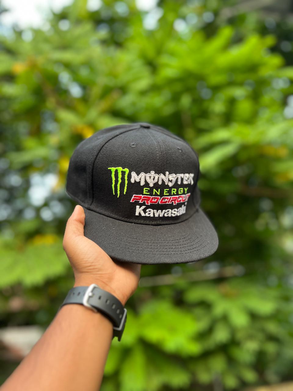 MONSTER ENERGY PRO CIRCUIT KAWASAKI (BIG) BLACK | SNAPBACK CAP