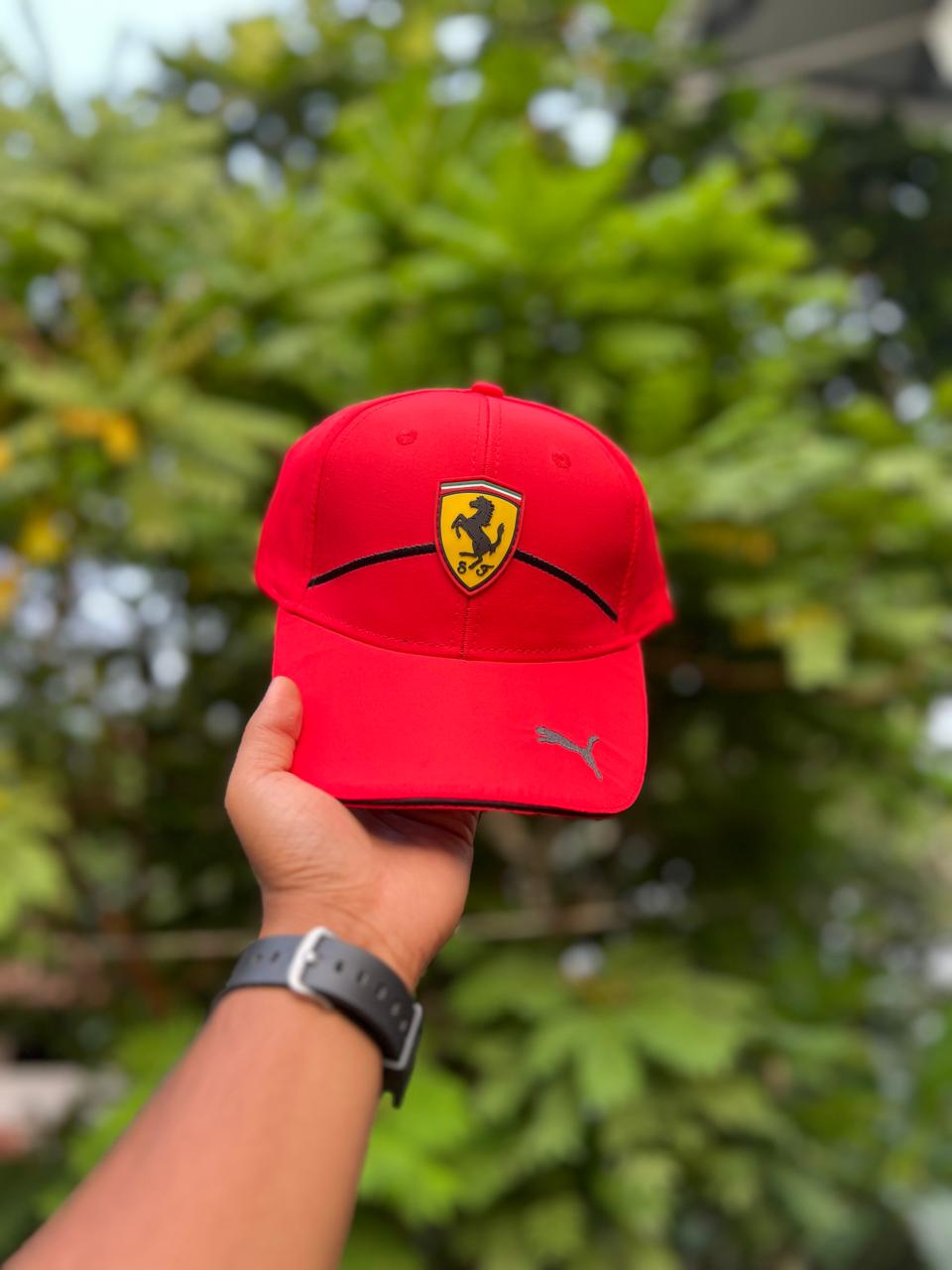 FERRARI RED BLACK  | REGULAR CAP