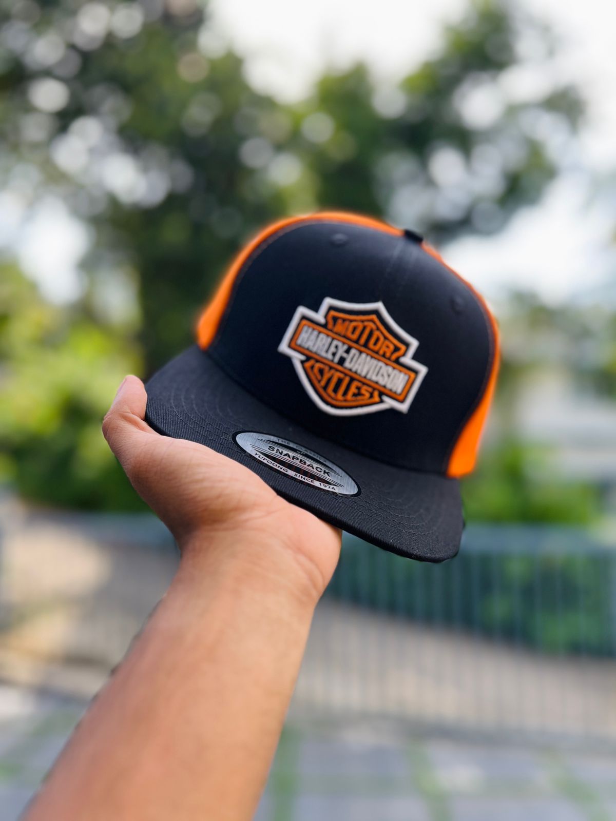HARLEY DAVIDSON ORANGE LOGO | SNAPBACK CAP