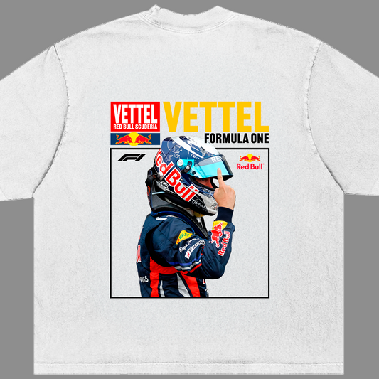 SEBASTIAN VETTEL | WHITE OVERSIZED FIT TEE